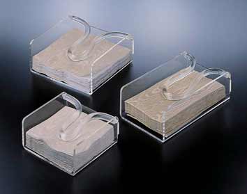 Acrylic Bow-Rod Dinner Size Napkin Holder – Clear Home Decor