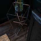 Clarté Acrylic V-Shaped End Table