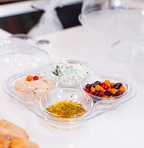 Divided 4-Section Serving Tray With Cover