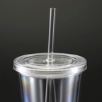19 Oz Double Wall Tumbler with Straw