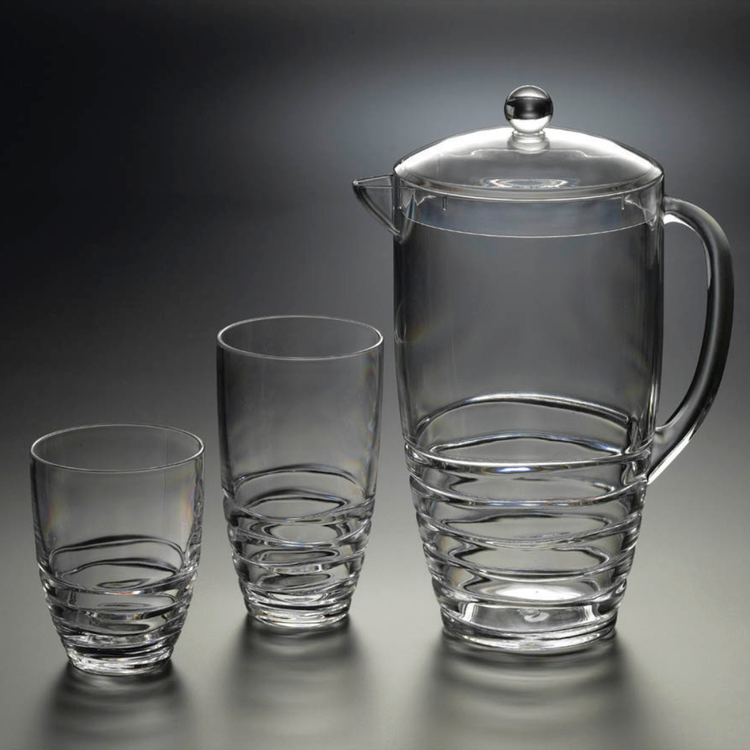 2.5 Quart Wavy-Ring Pitcher with Lid