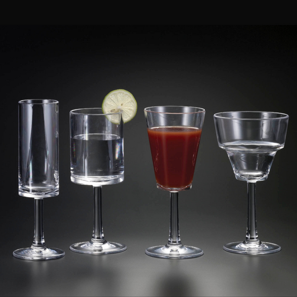 black wine glass Halo Solid Black Wine Glass for Special Event Rentals – PISANI WEDDING DECOR main image 1