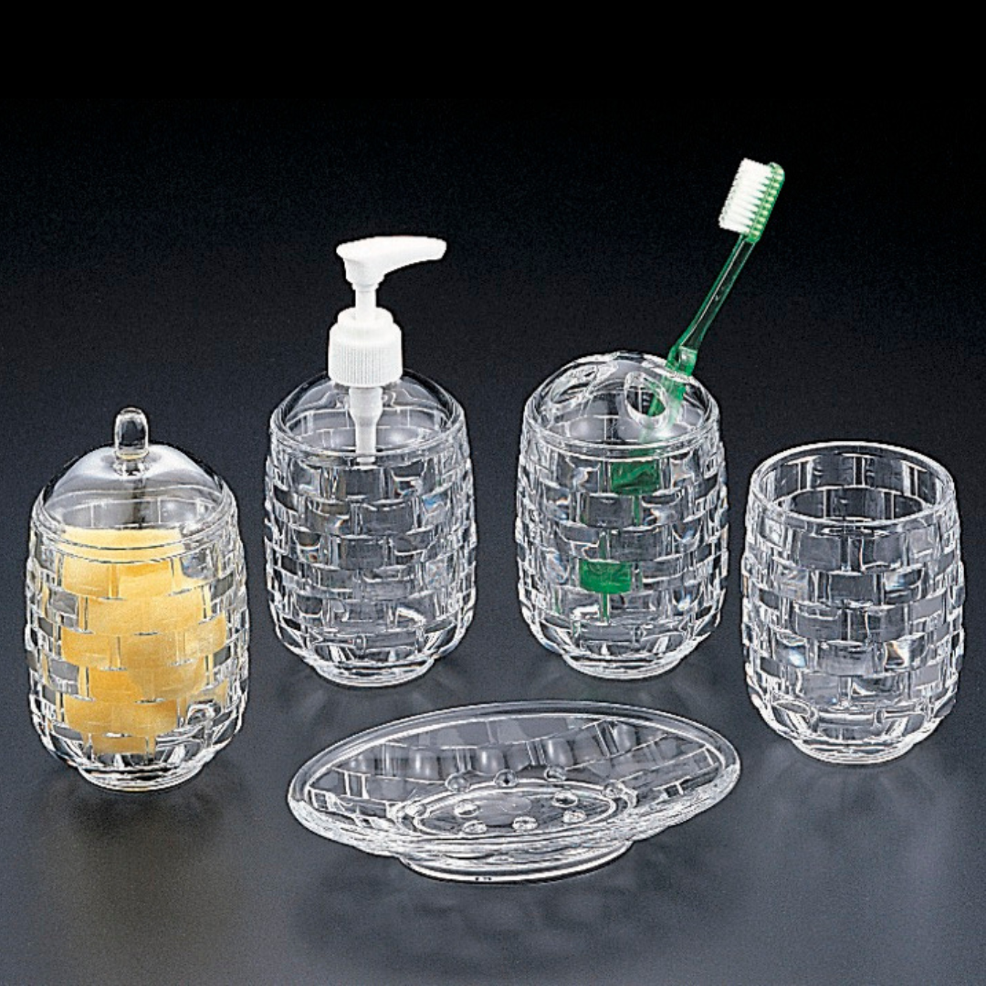 Woven Design Toothbrush Holder