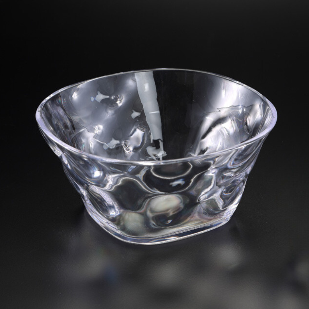 Trapezoid Shaped Dimpled Large Salad Bowl