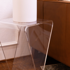 Clarté Acrylic V-Shaped End Table