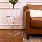 Clarté Acrylic V-Shaped End Table
