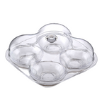 Divided 4-Section Serving Tray With Cover