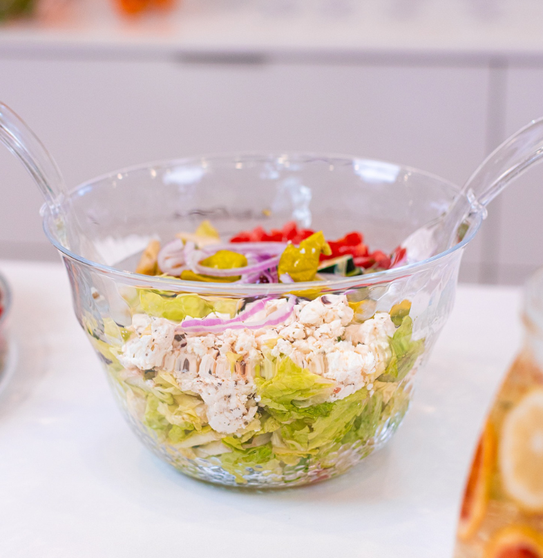 11" Iced Diamonds Salad Bowl