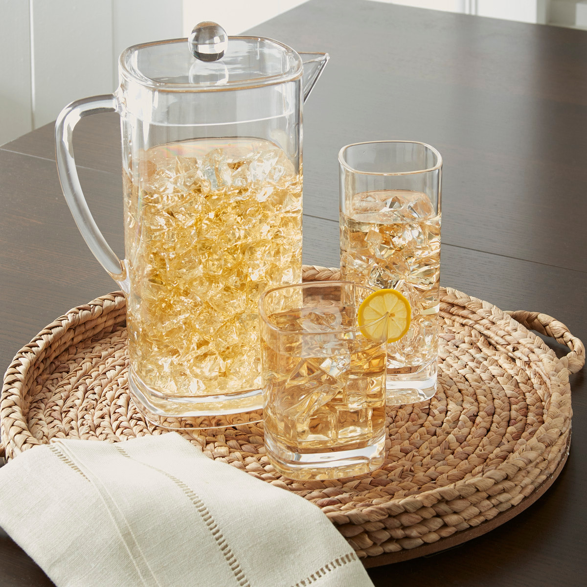2 Quart Square Pitcher with Lid