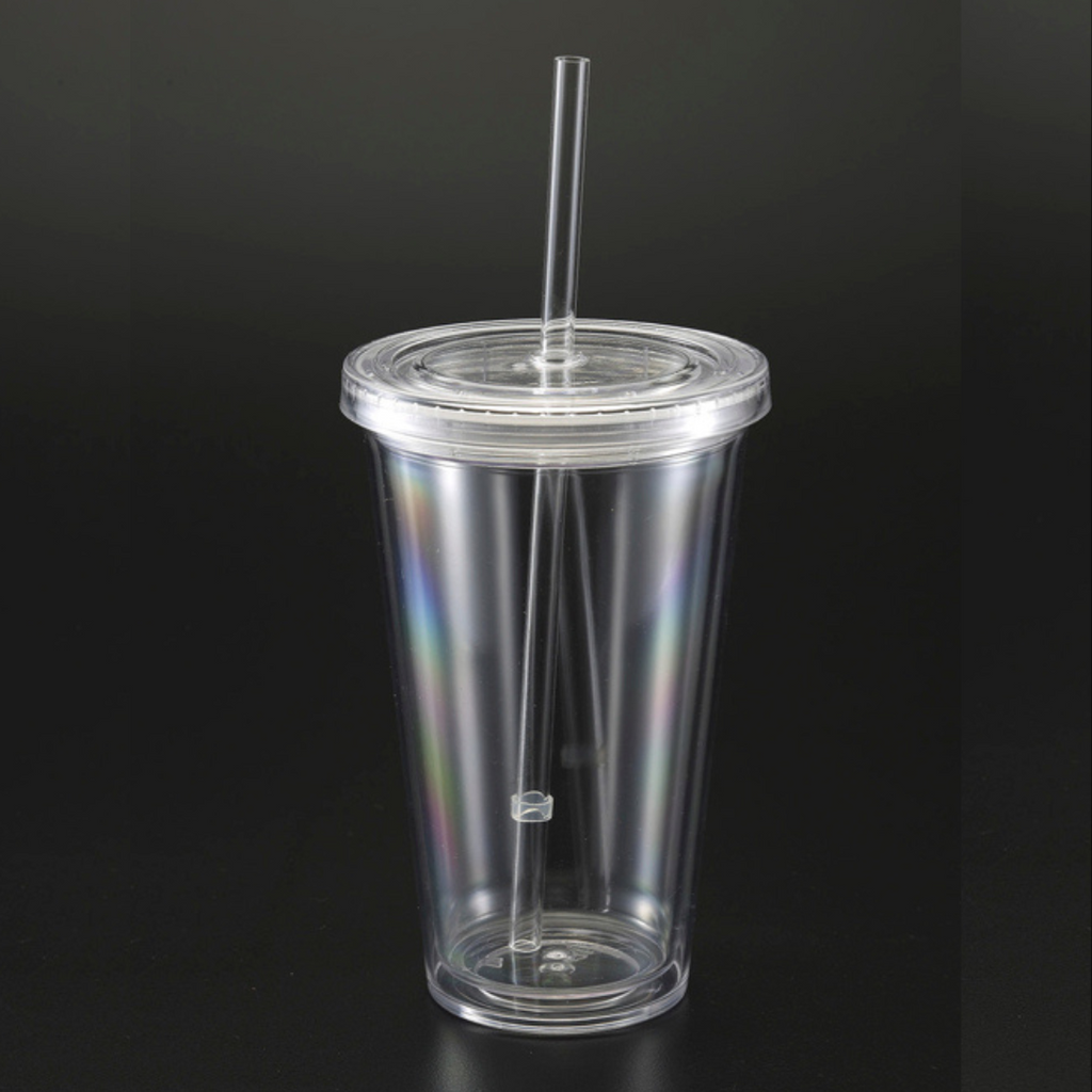 19 Oz Double Wall Tumbler with Straw