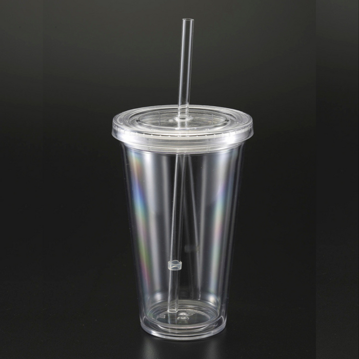 19 Oz Double Wall Tumbler with Straw