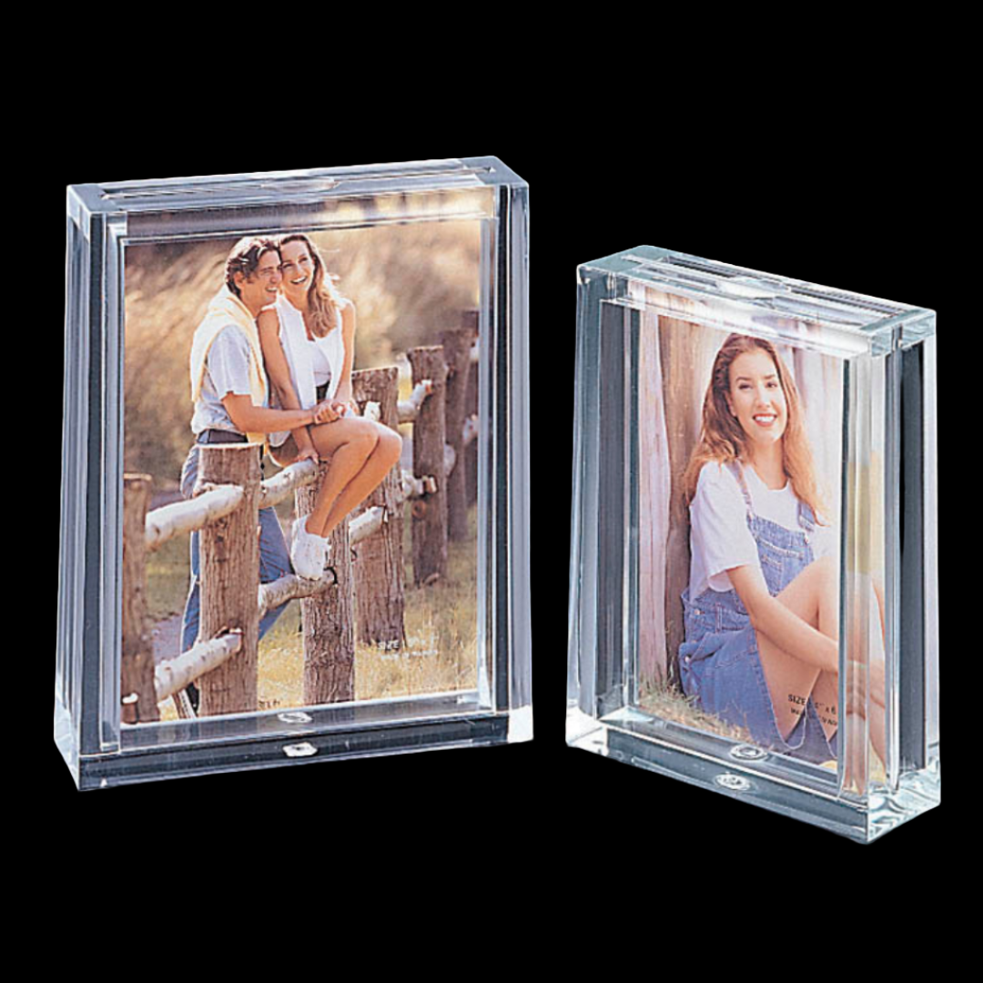 Acrylic Box Double Face 4 X 6 Picture Frame – Clear Home Decor