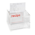 Double Depth 5X3 Top-Display Recipe Box (W/Cards)