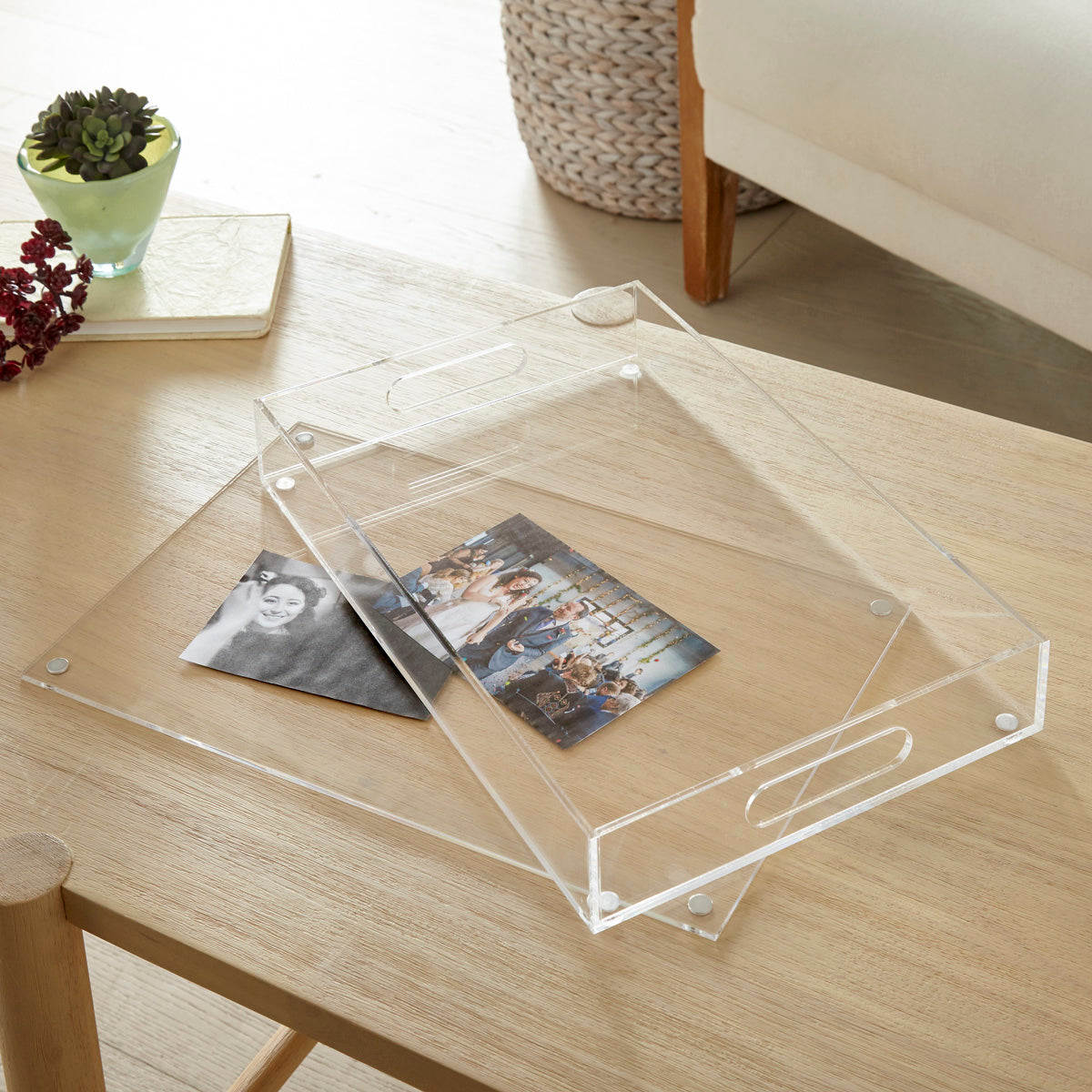 Insertable Acrylic Acrylic 11X17 Rectangular Insertable Tray – Clear Home Decor