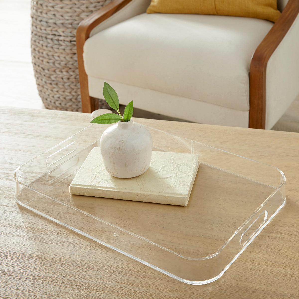 Modern Rounded Rectangular Serving Tray