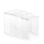 Clarté Acrylic Nesting Tables (Set of 3)