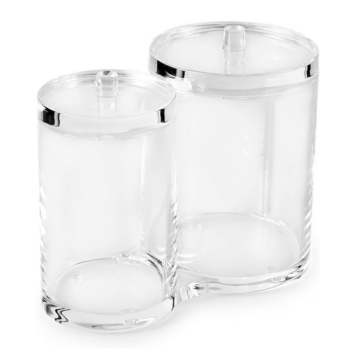 Rounded 2 in 1 Cotton Ball and Swab Container