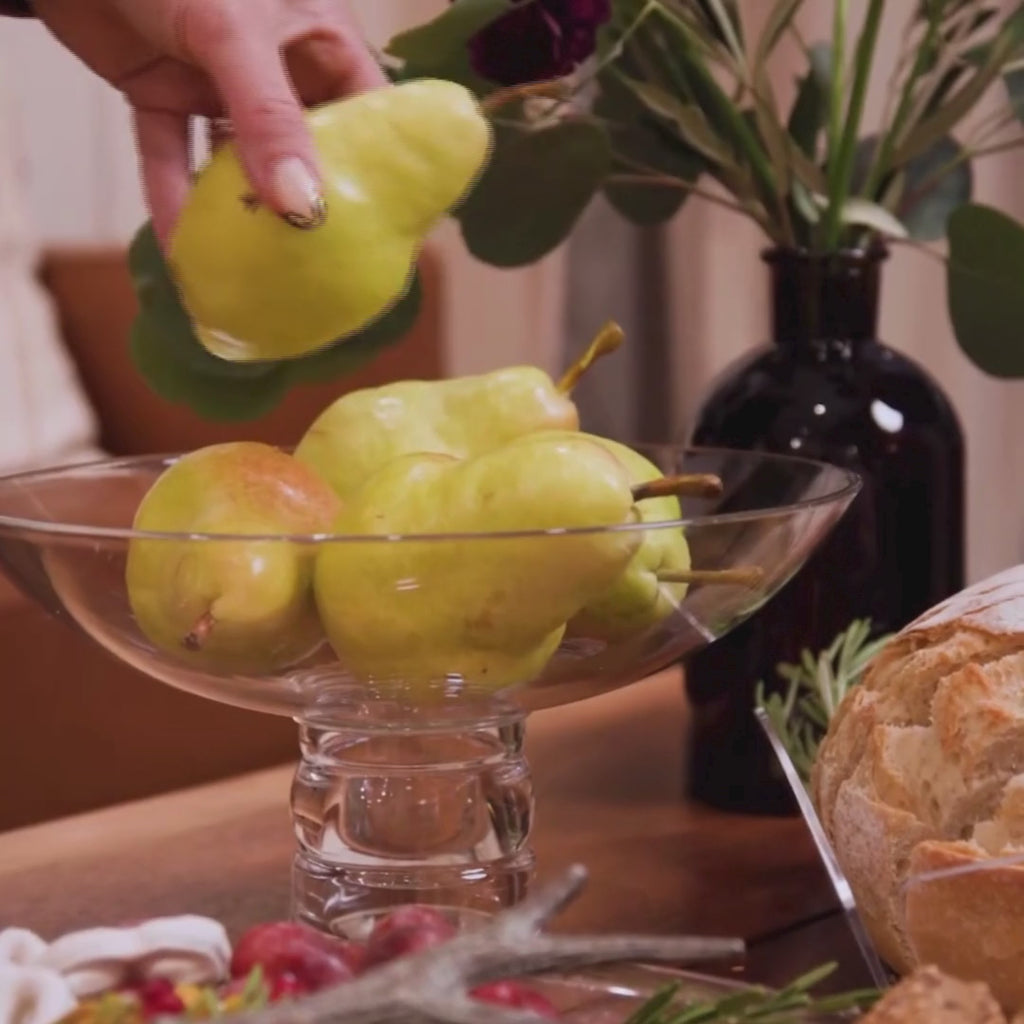 10" Round Fruit Bowl with a Removable Stand