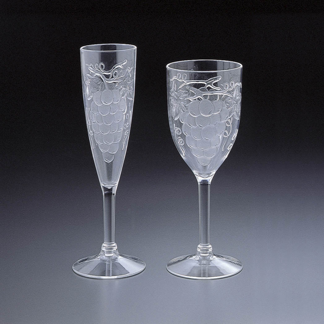 Embossed Grape 6-Oz. Champagne Flute