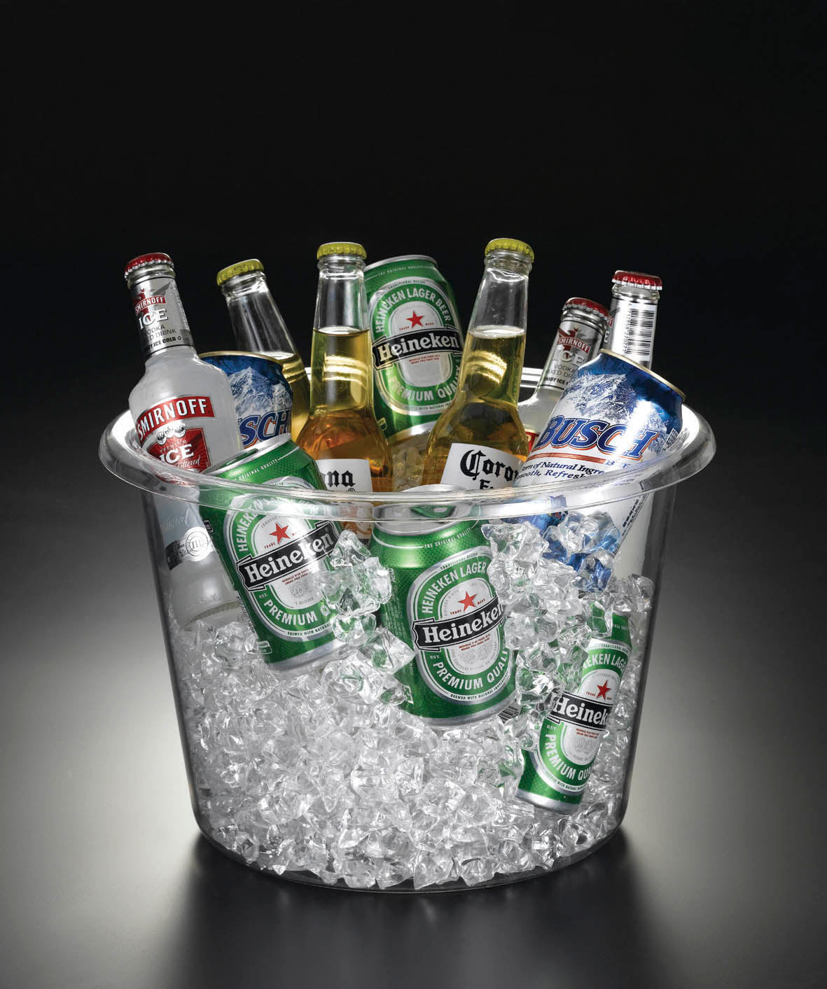 12 1/2-Qt. Round Storage Tub and Beverage Bin