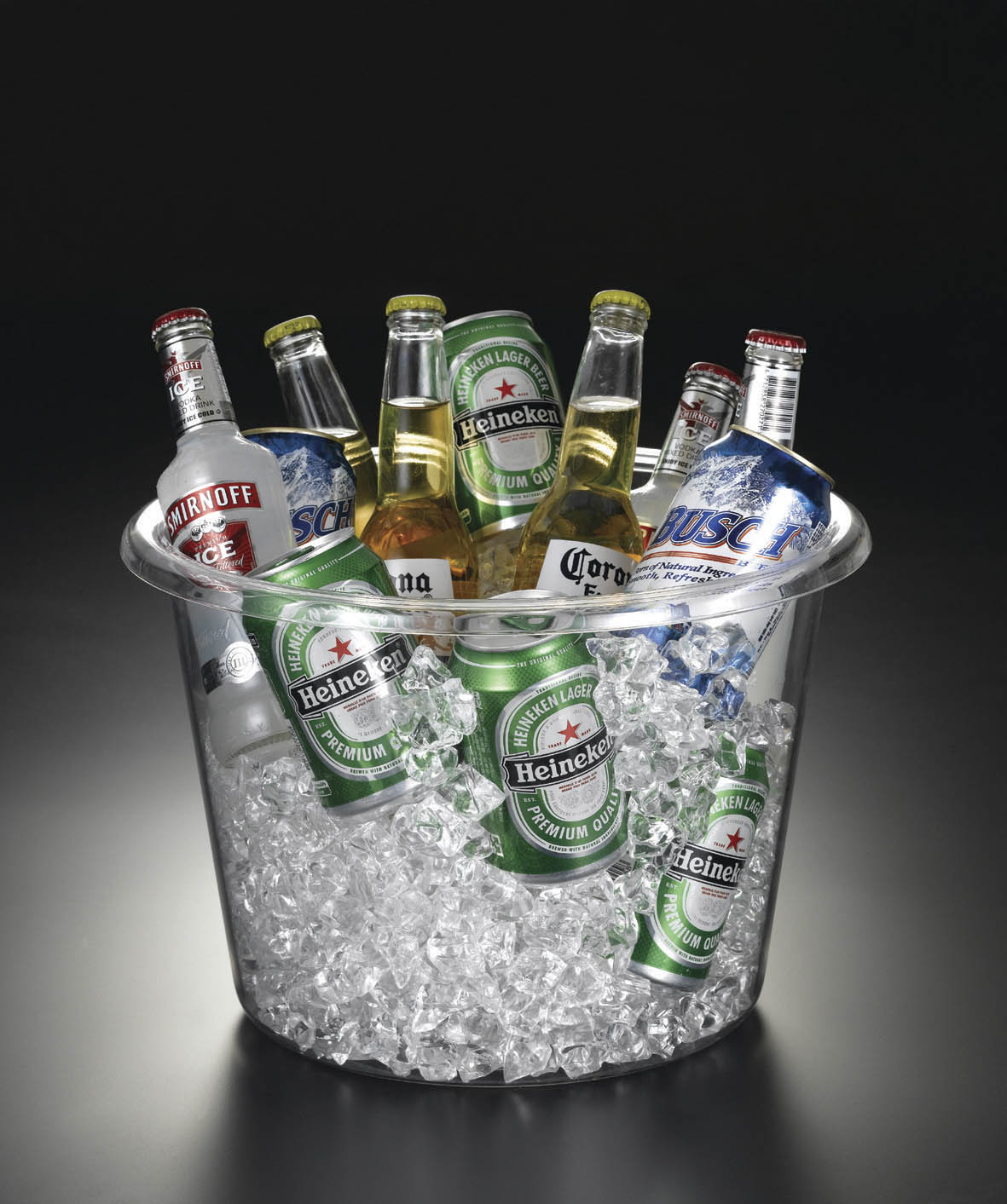 12 1/2-Qt. Round Storage Tub and Beverage Bin