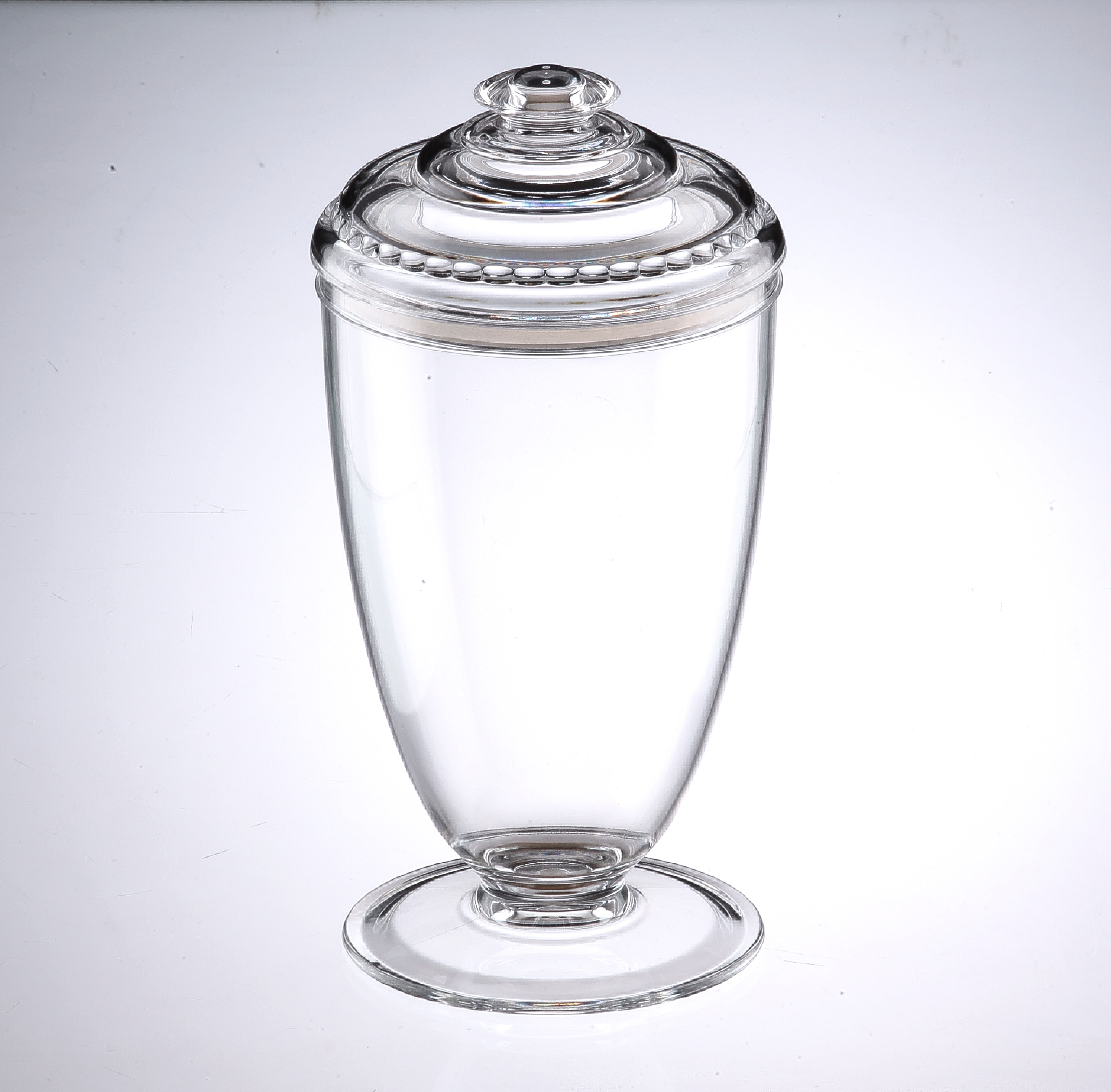Tall Candy Jar W/ Lid
