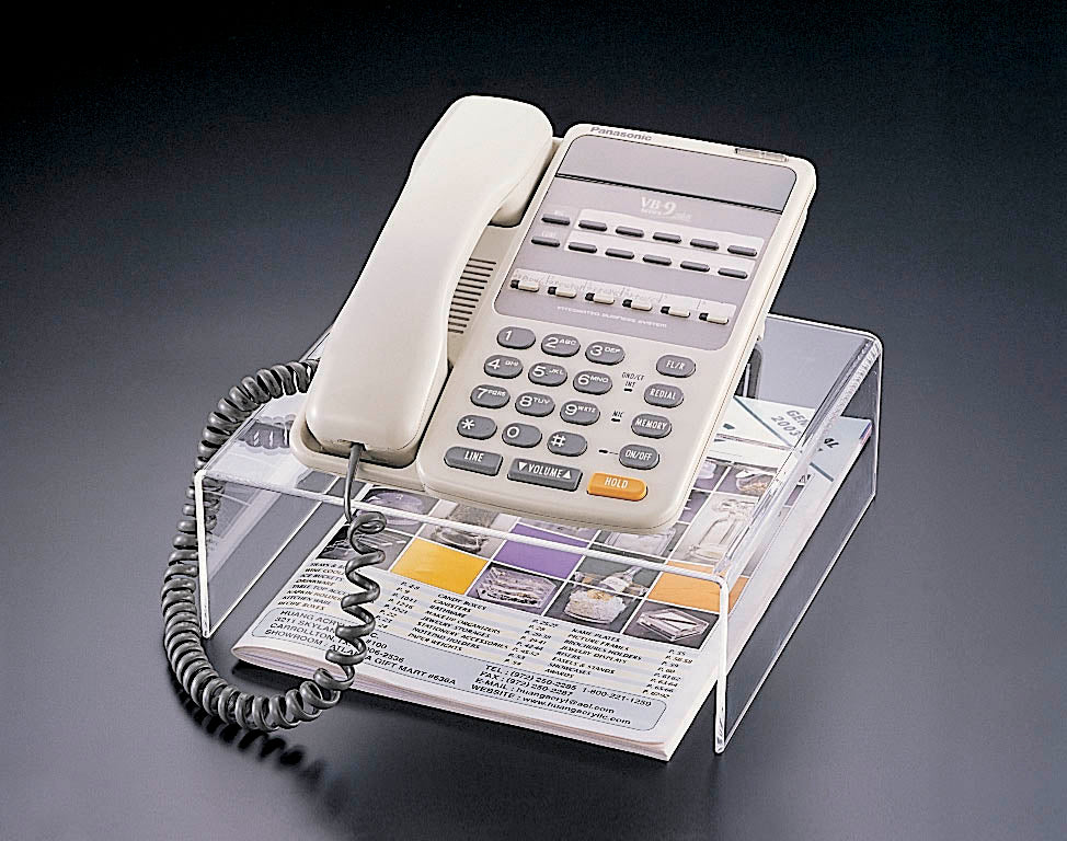 Acrylic Telephone Stand/Riser – Clear Home Decor