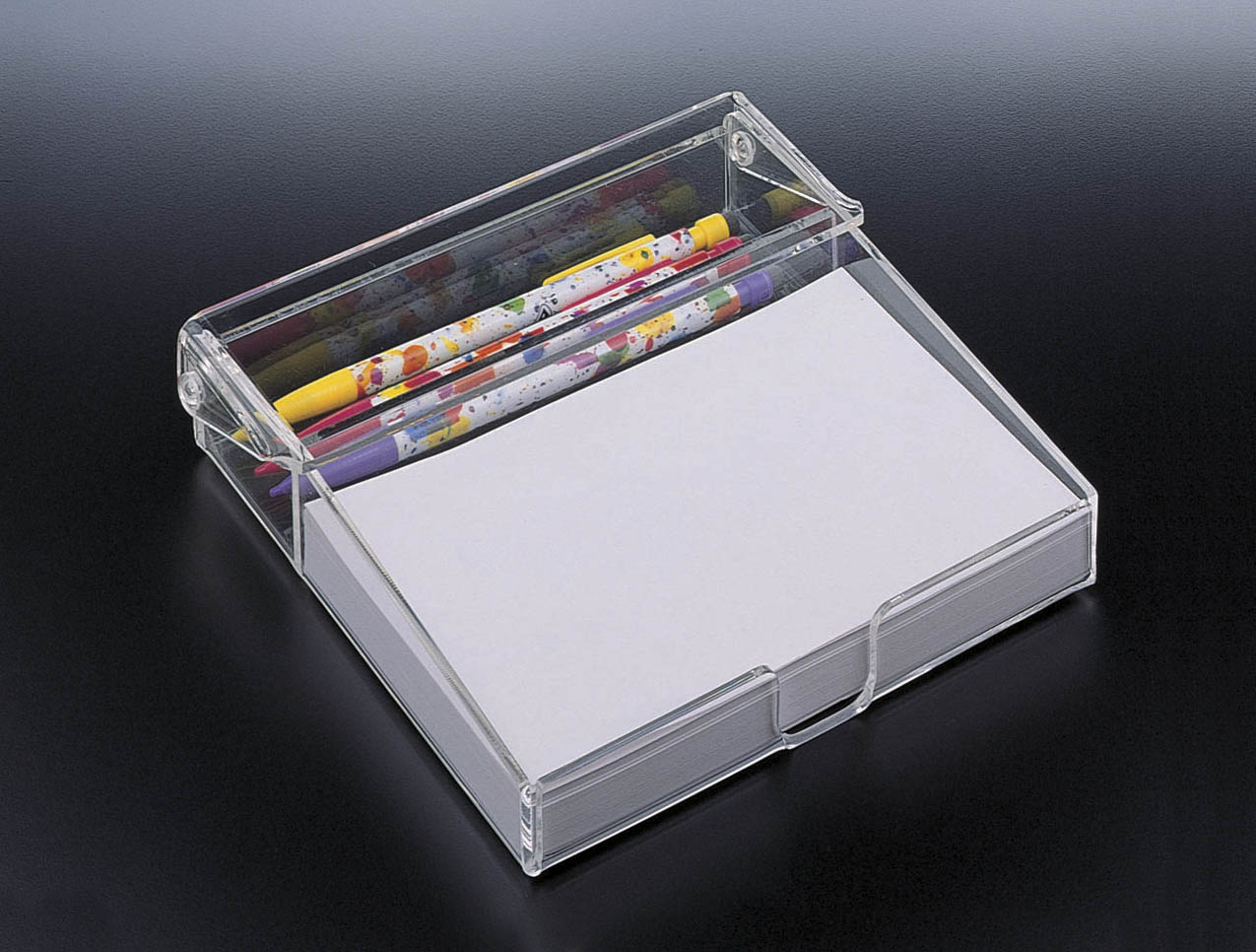4 X 6 Memo Pad Hodler W/ Pen Compartment (W/ Paper)