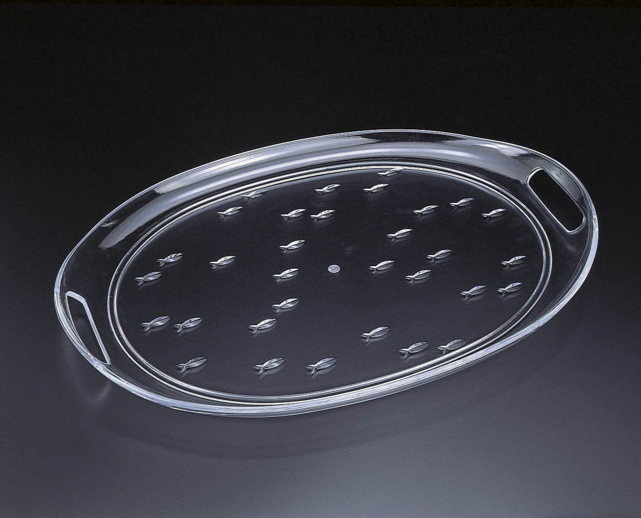 Embossed Fish Oval Tray