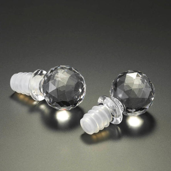 Round Faceted Wine Stopper