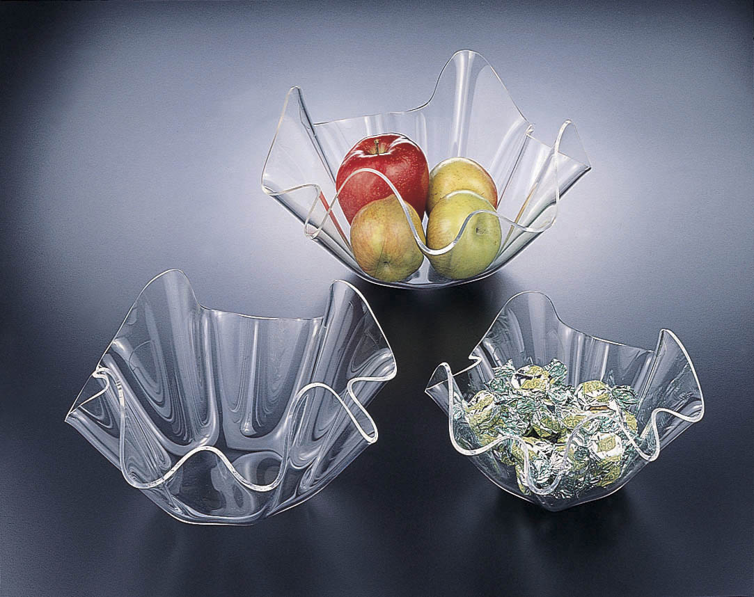 9 1/2" Ruffle Shaped Medium Fruit Bowl