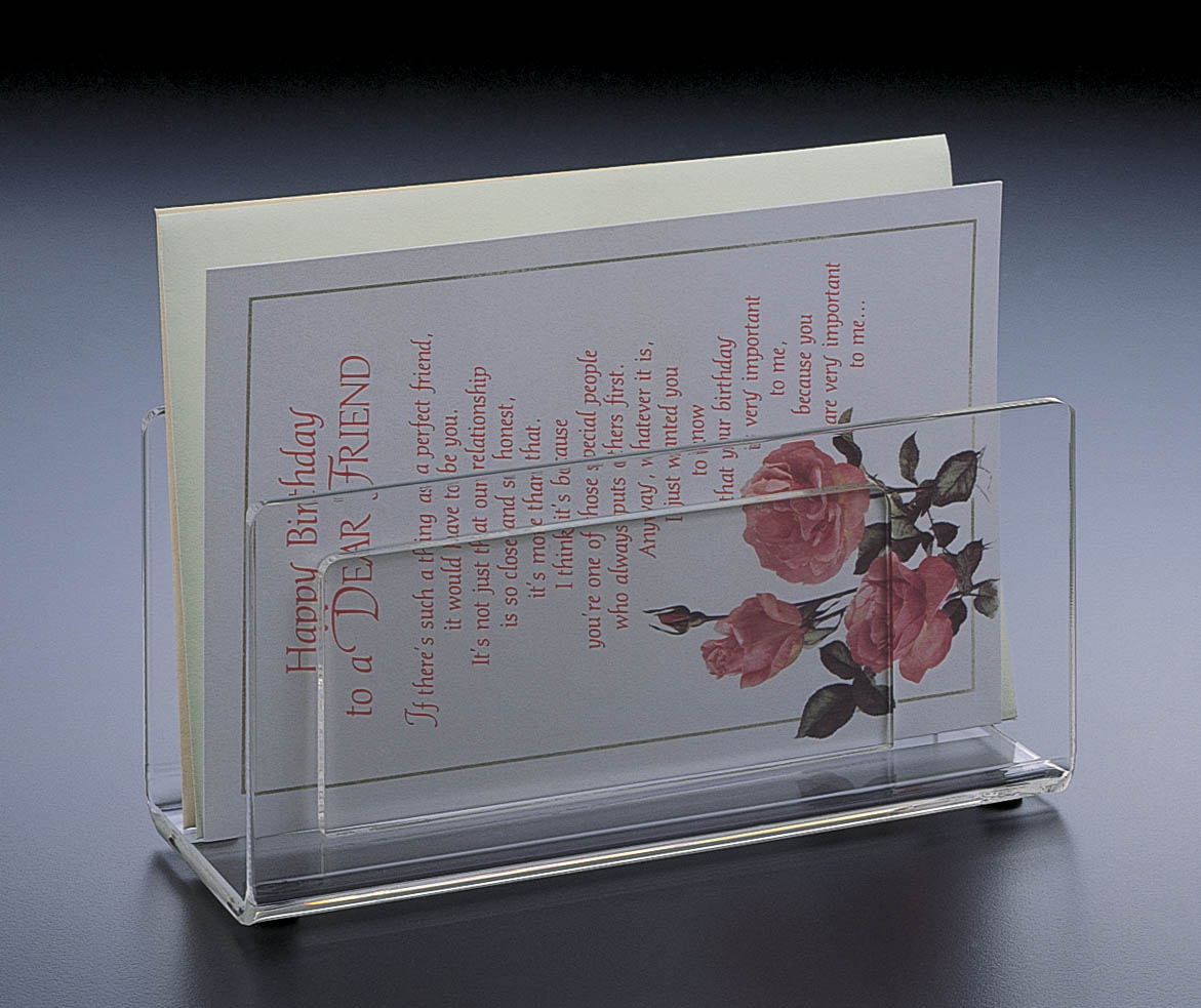 Clear Letter Rack Acrylic In/Out Letter Holder – Clear Home Decor