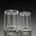 Diamond-Line Cotton Ball & Swab Container