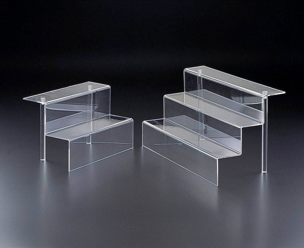 Acrylic 3-Tier Riser (12 X 3 X 3 /Each Step) – Clear Home Decor