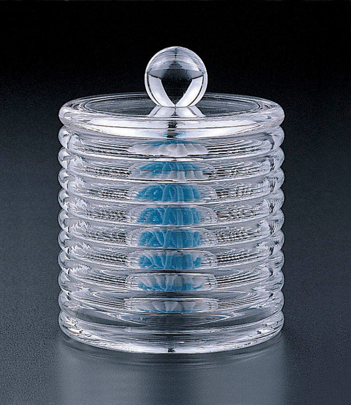 Honeycomb Cotton Ball & Swab Box