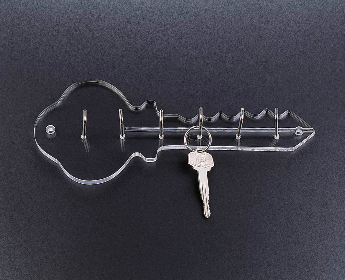 Key Shaped Container Acrylic Key Shape Key Chain Hanger – Clear Home Decor