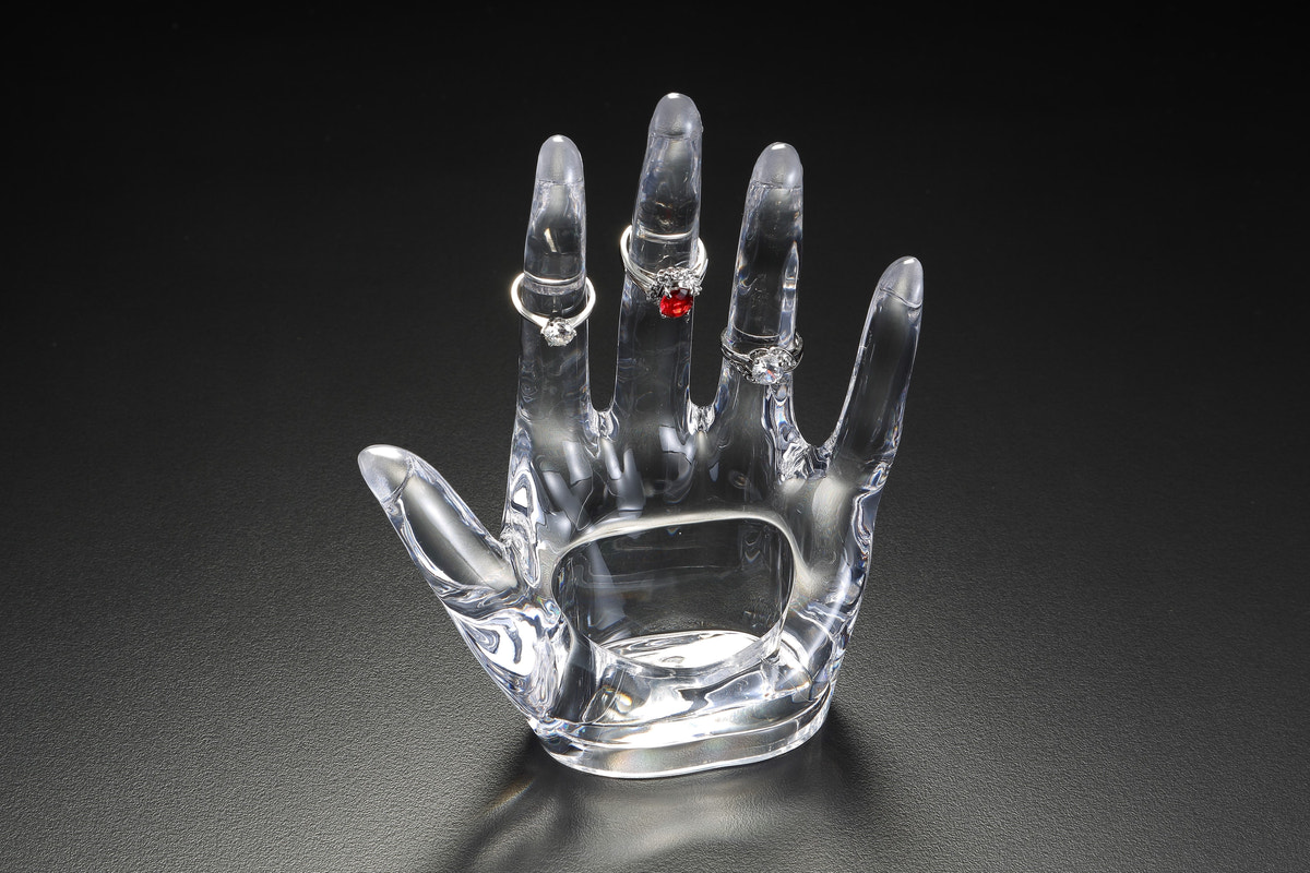 Acrylic Hand For Rings Acrylic Hand Form Ring And Jewelry Display – Clear Home Decor