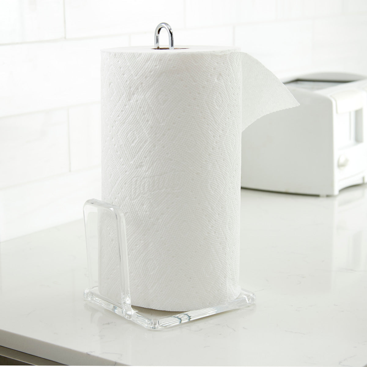 Acrylic Paper Towel Stand Clear Home Decor