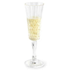 Royal Carved Stemmed Champagne Glass