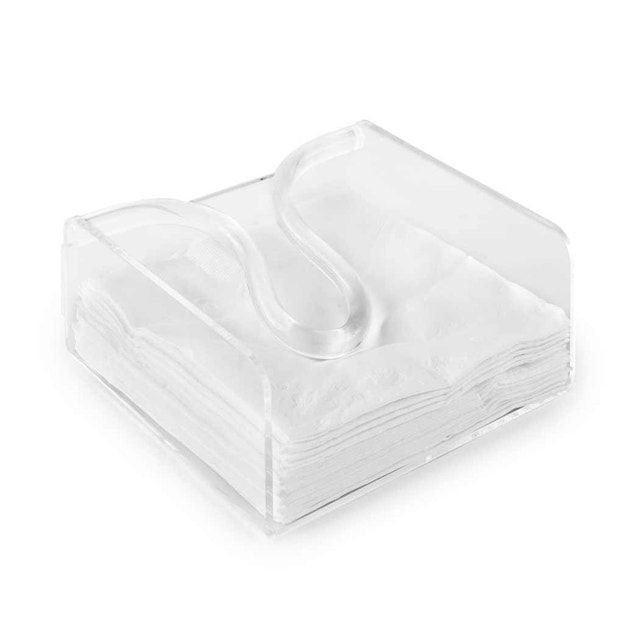 Acrylic Bow-Rod Luncheon Size Napkin Holder – Clear Home Decor