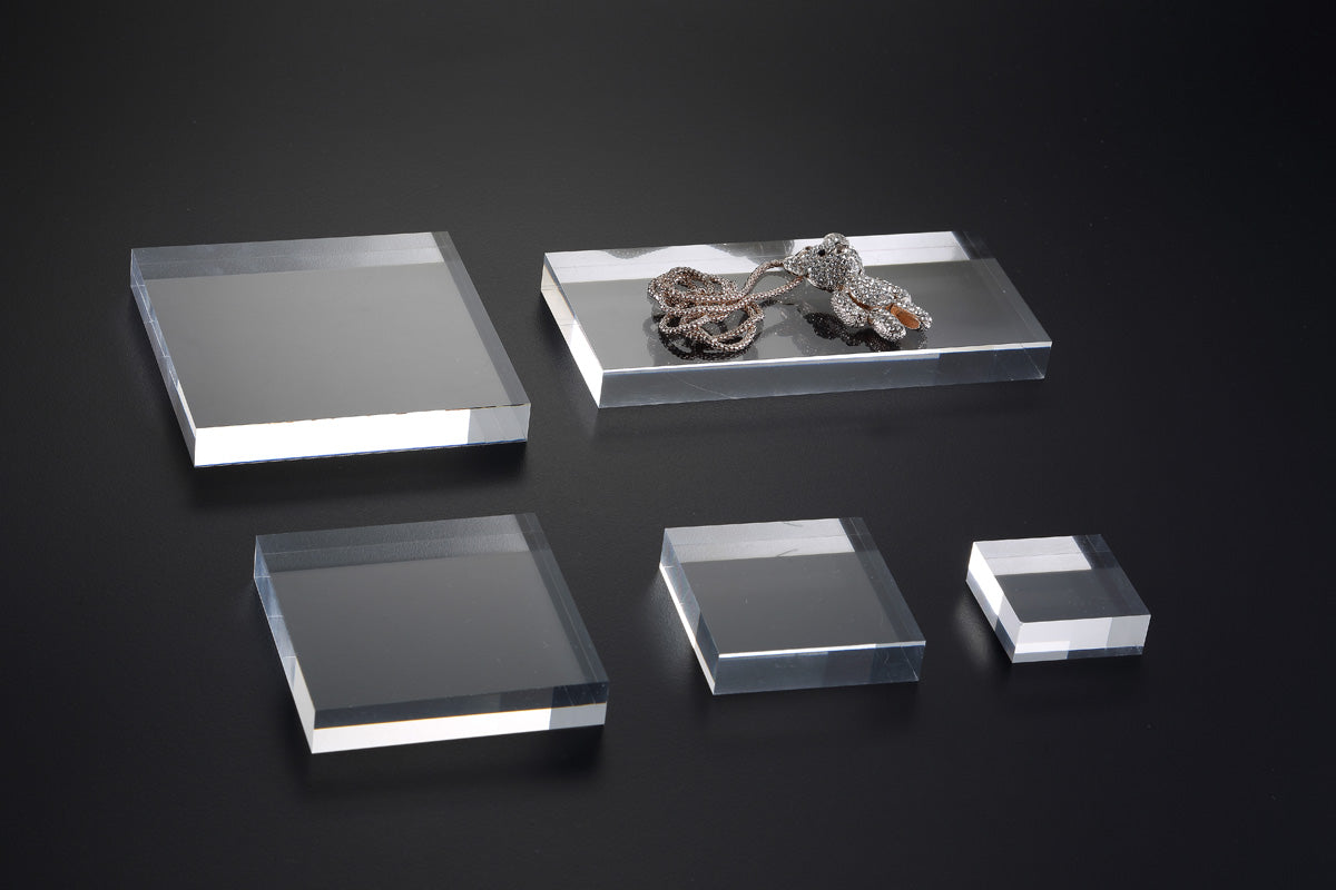 Acrylic Square 4X4 Display Block Clear Home Decor