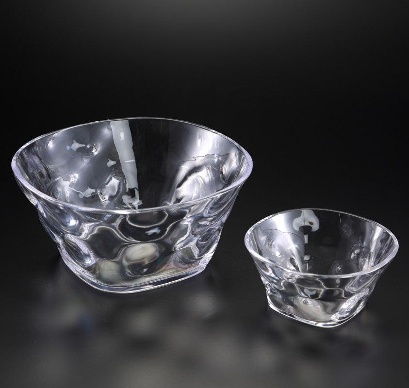 Trapezoid Shaped Dimpled Small Serving Bowl