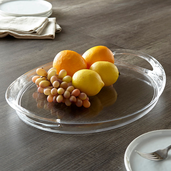 Oval Serving Tray W/ Handle