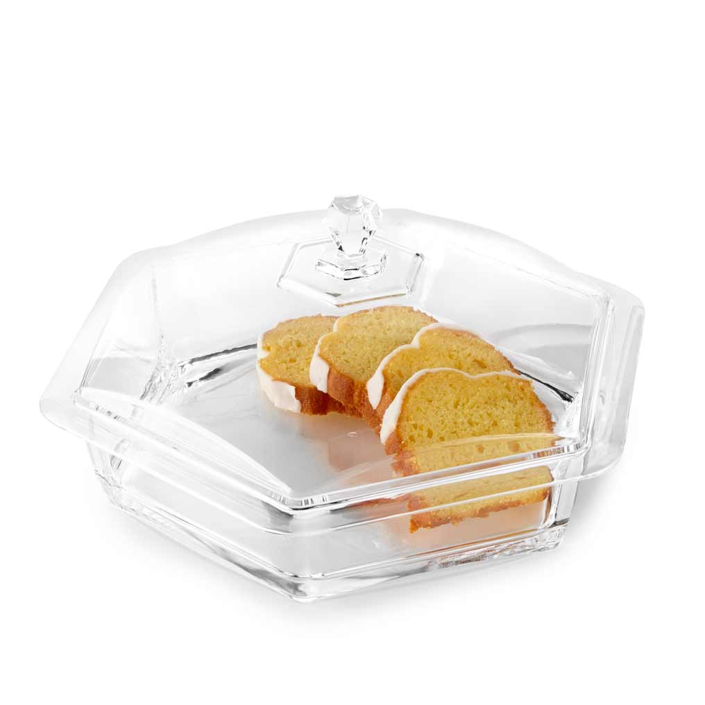 Hexagon Serving Tray With Lid