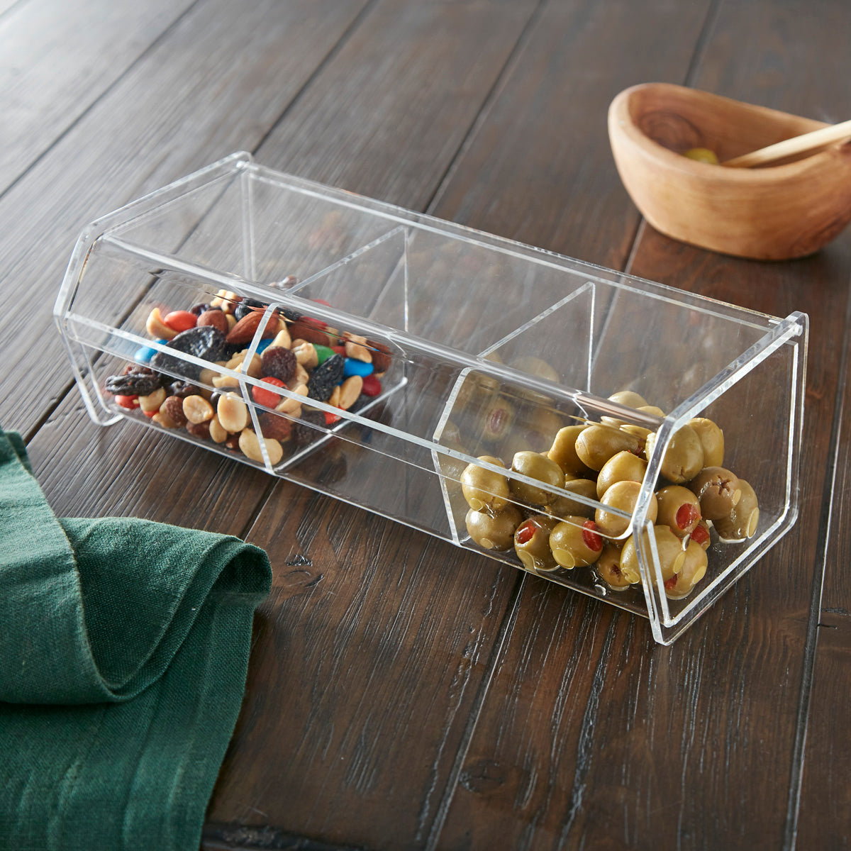 Acrylic 3-Compartment Box – Clear Home Decor