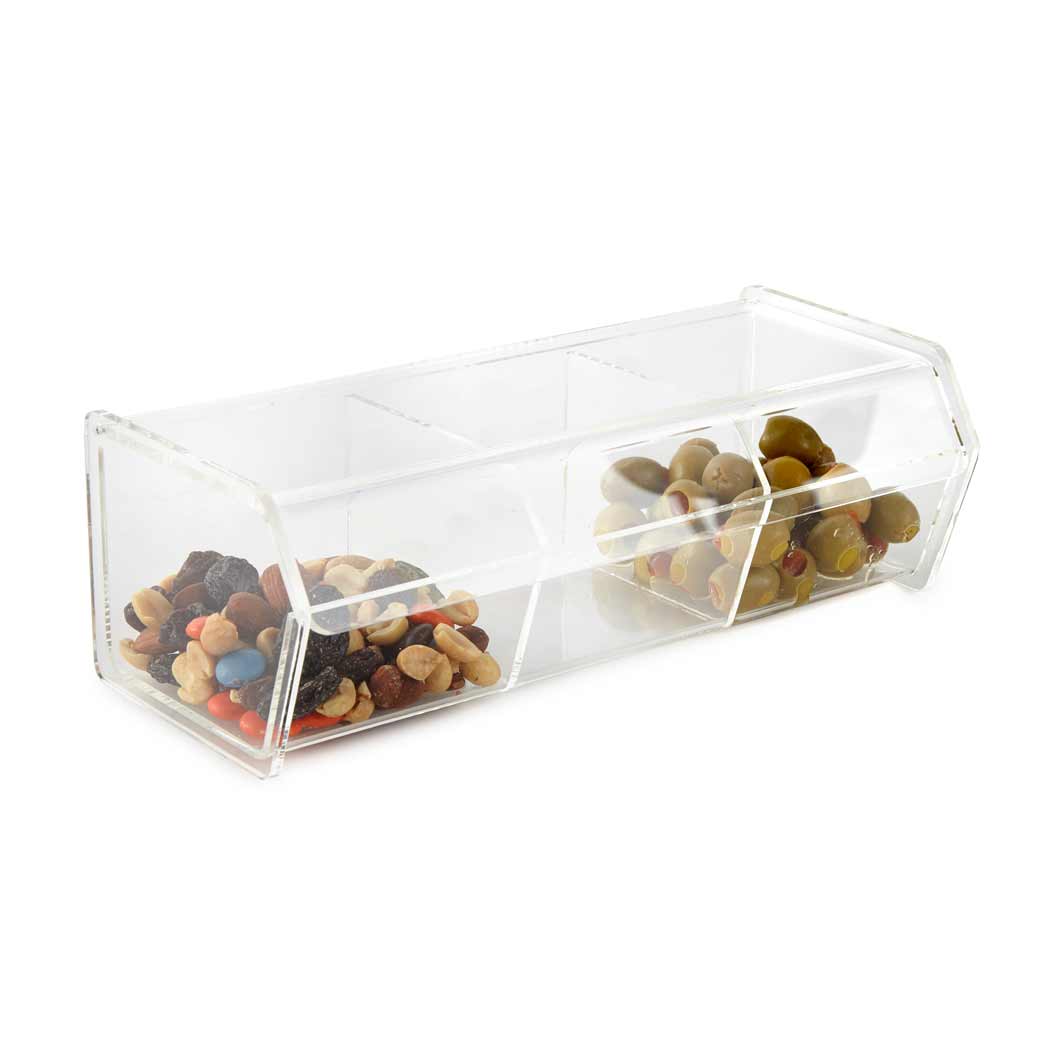 Acrylic 3-Compartment Box – Clear Home Decor