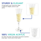 Royal Carved Stemmed Champagne Glass