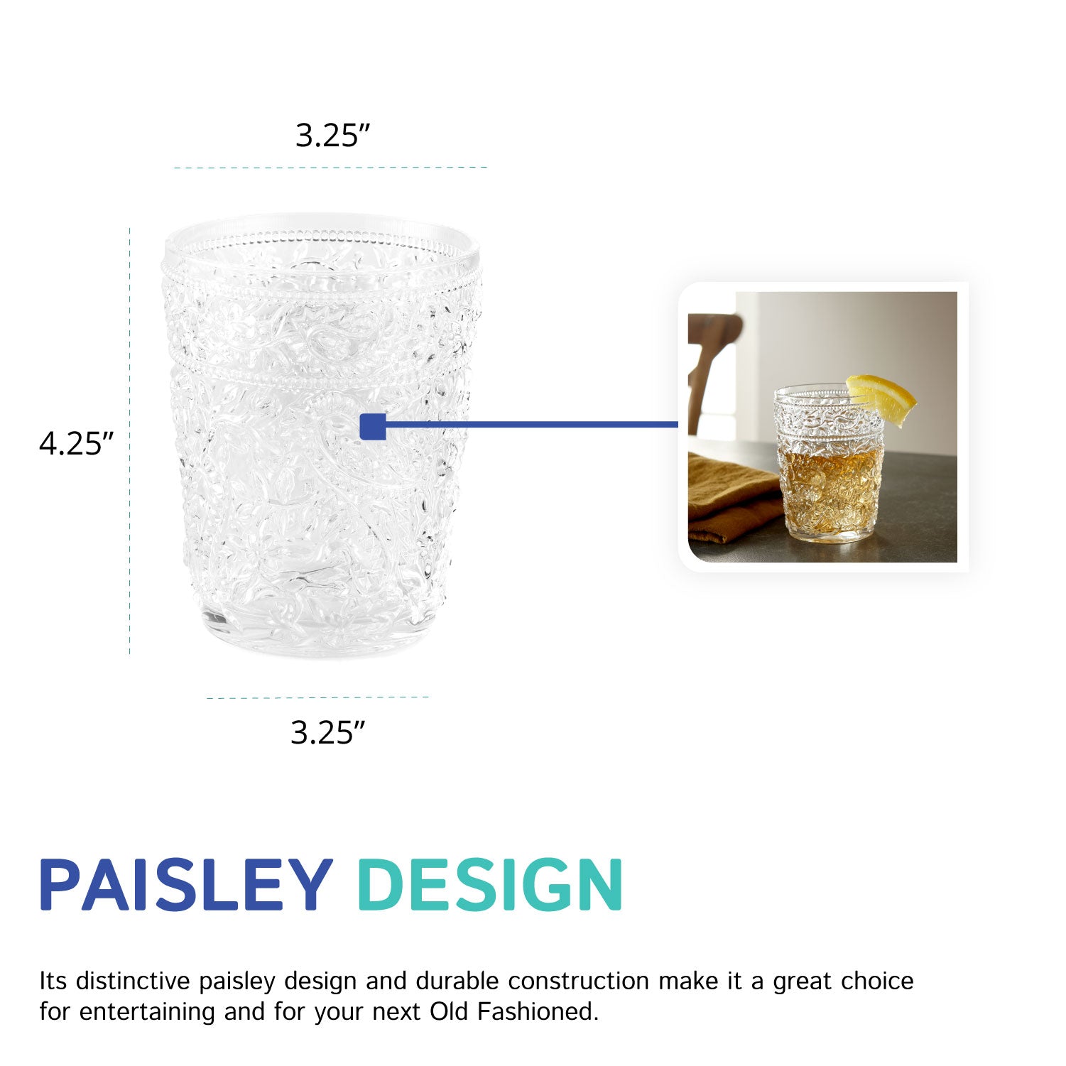 Paisley Low Ball
