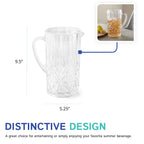 2.5 Liter Royal Carved Pitcher with Lid