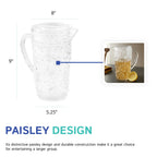 2 Liter Paisley Pitcher